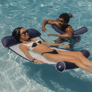 Classic Navy Fabric Covered Hammock Pool Float